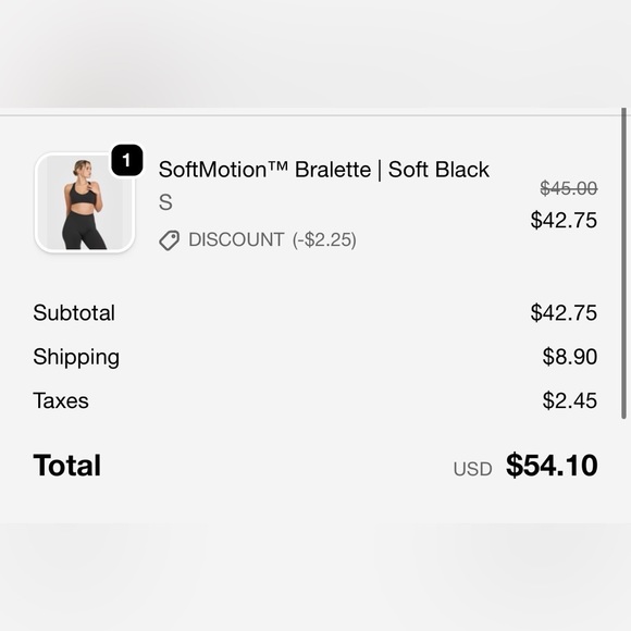 Oner Active Black Sports Bra - Picture 5 of 5